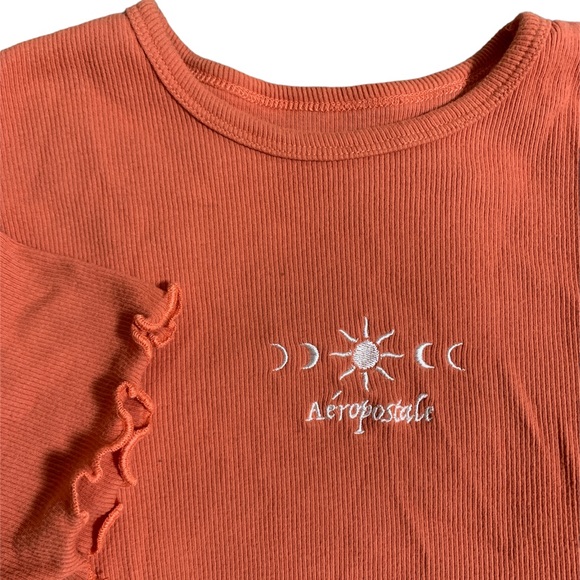 Orange aéropostale T-shirt - mid length - Picture 1 of 4